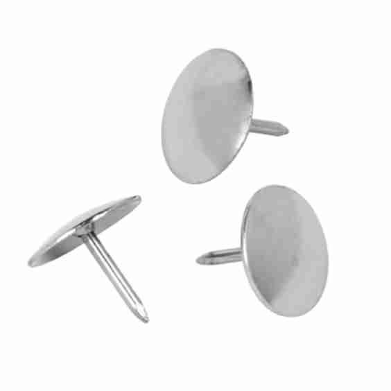 Brand Thumb Tacks, 1/2" Head, 5/16" Length, Box of 100
