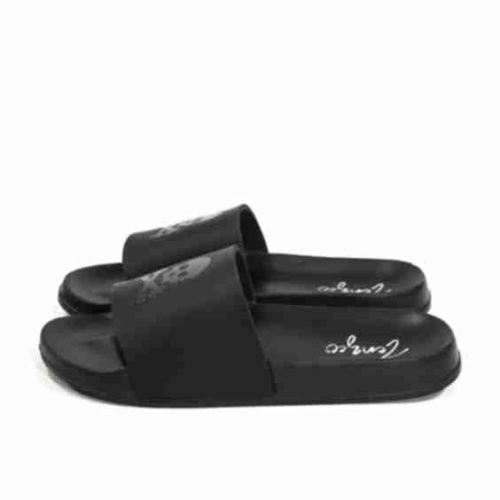 Skull Crossbones Slide Sandals