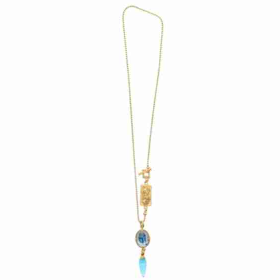 Drop Gold Plated Necklace