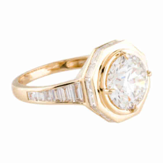 14K 4.10ctw Lab-Grown Diamond Cocktail Ring
