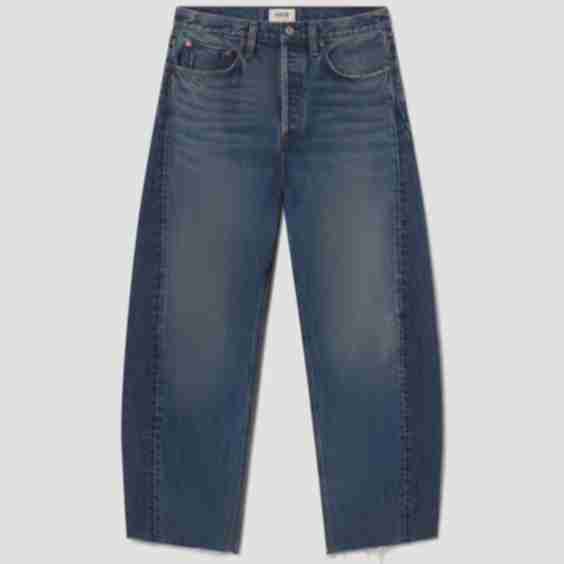 Luna High Rise Pieced Taper Jeans