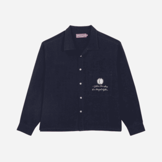 Ibiza Blue Linen Shirt