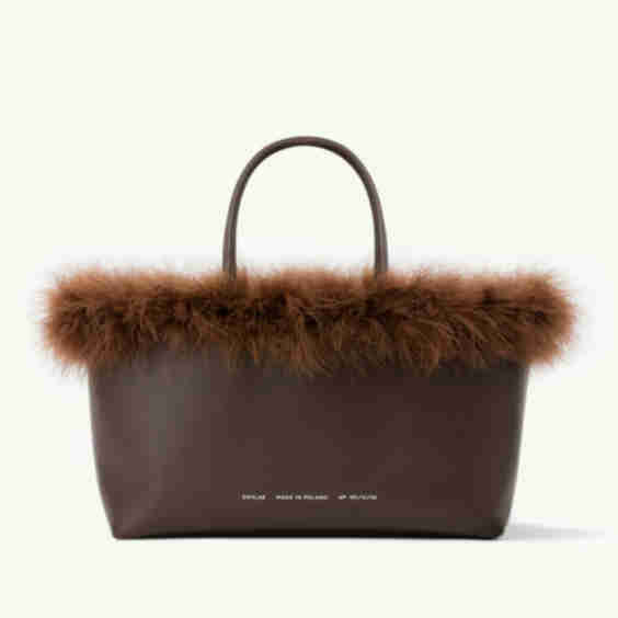 Shopper with Feathers Bag
