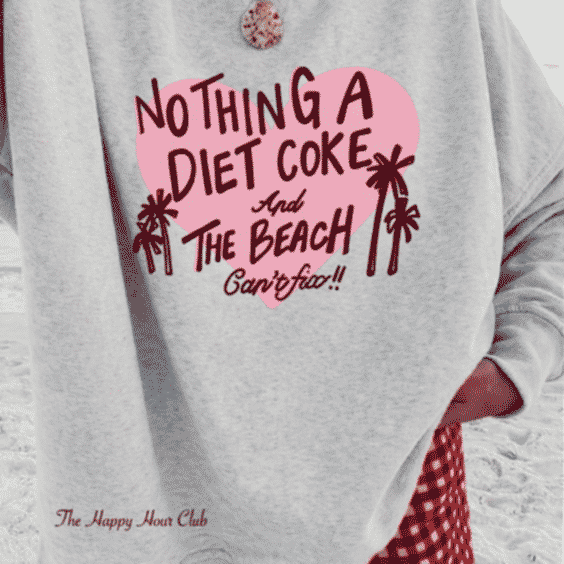 Serotonin Diet Coke Beach Crew Sweatshirt