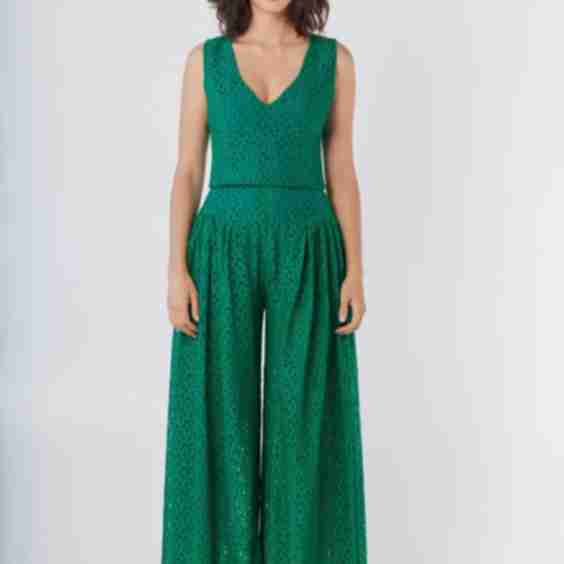 Victoria Pant in Corded Lace