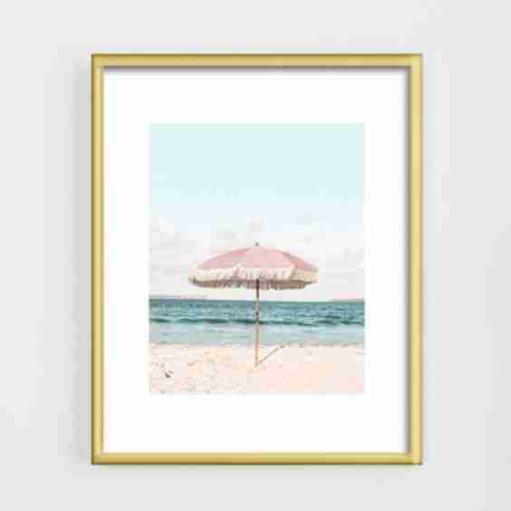 Pink Umbrella Art