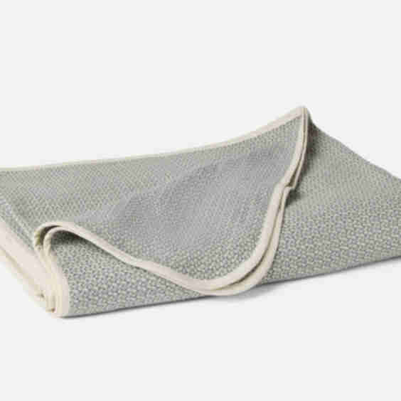 Honeycomb Organic Twin Blanket, 108" W x 92" L