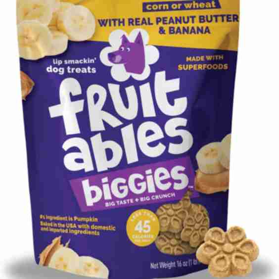 Biggies with Real Peanut Butter & Banana Dog Treats