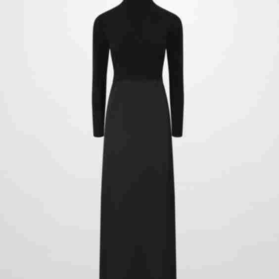 Knit Top Mock Neck Dress 