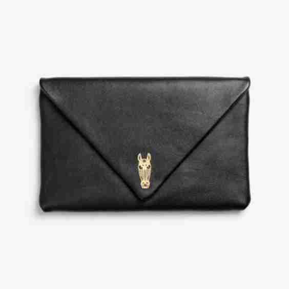 Horse Lovers Unite Leather Clutch Bag