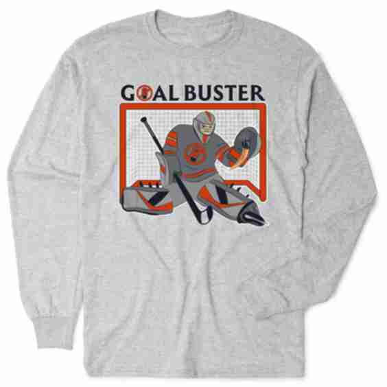 Hockey Tshirt Long Sleeve - Goal Buster