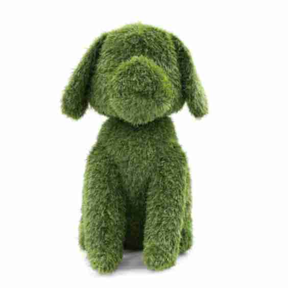 Charlie The Dog 27'' Artificial Turf Topiary