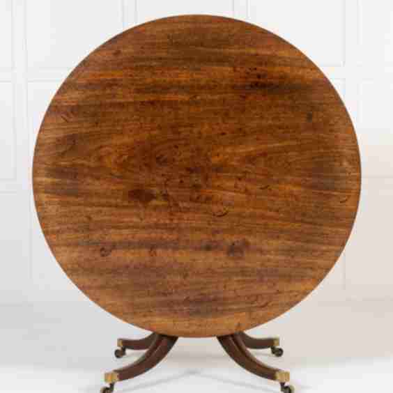 19th Century English Regency Mahogany Centre Table