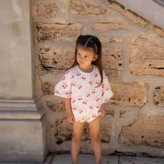 Cherry Bow Romper