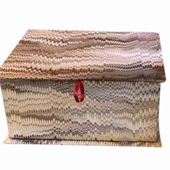 Italian Marbled Keepsake, Jewelry Box - Rectangular