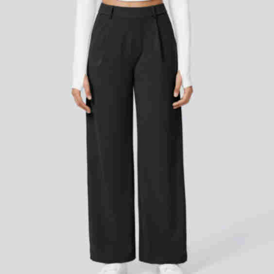 Flex DayStretch High Waisted Pocket Straight Leg Suit Work Pants