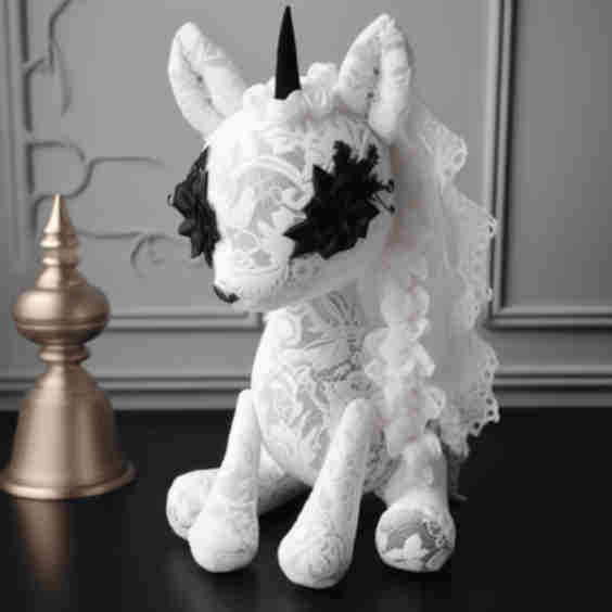 Stuffed Goth Unicorn
