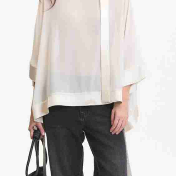 Carter Sheer Mock Neck Top