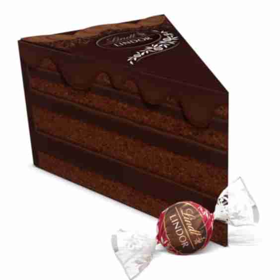 Double Chocolate Lindor Truffles Cake Box 9pc