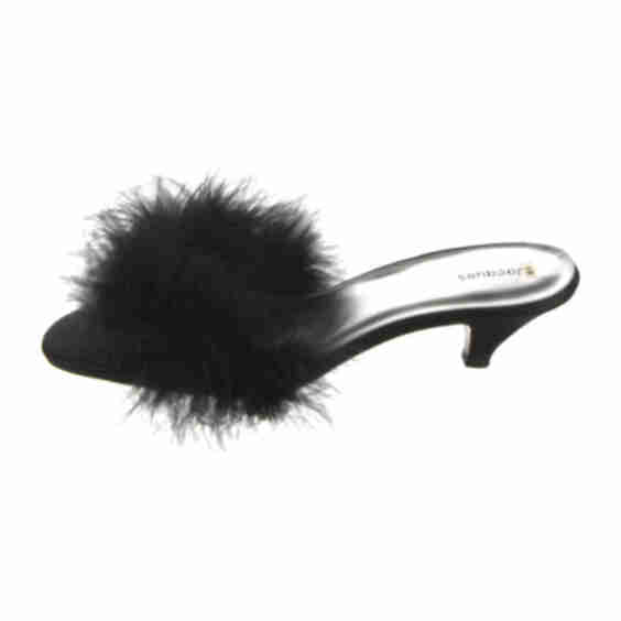 Satin Feather Trim Slides