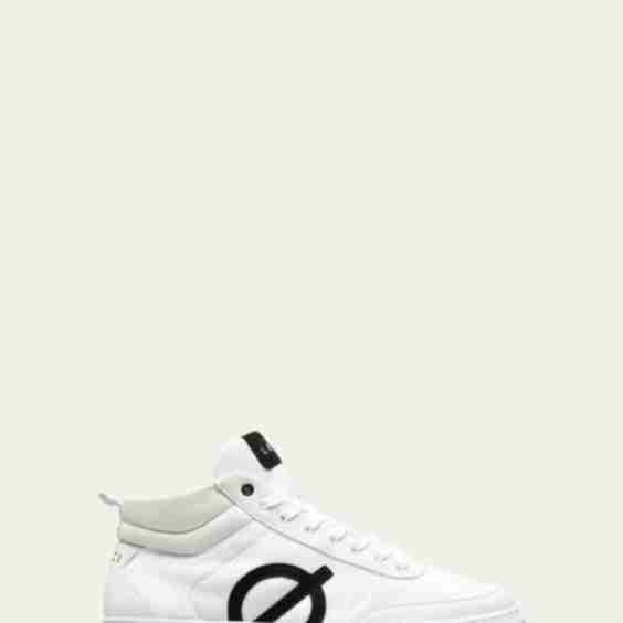 Ten Vegan Recycled Ocean Plastic Colorblock High-Top Court Sneakers