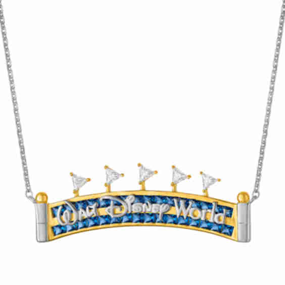 Walt Disney World Marquee Pendant Necklace