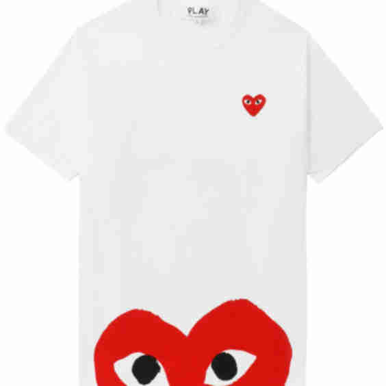 Heart-Print Cotton T-Shirt