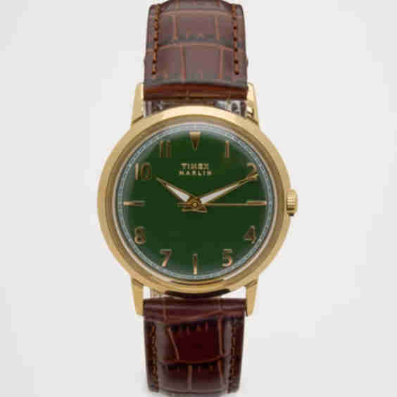 Marlin Quartz 34mm Leather Strap Watch