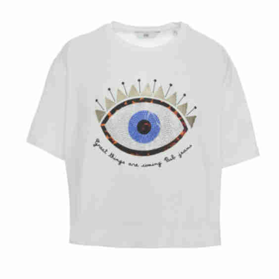 T-Shirt with Eye Print