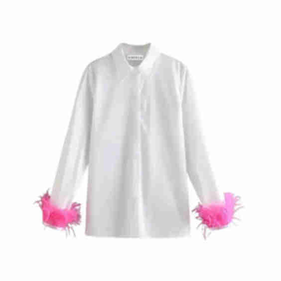 Feather Cuff Shirt
