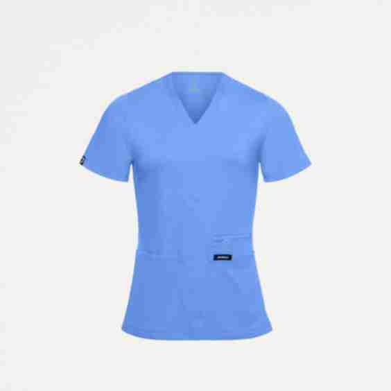 Kass Slim 4-Pocket Ultra Soft Scrub Top