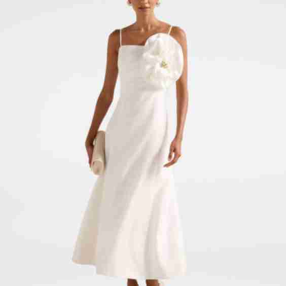 Petite Felicia Petite Flower Midi Dress