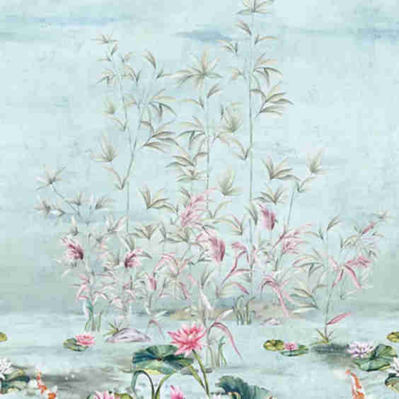 Serenity Lotus Mural Wallpaper