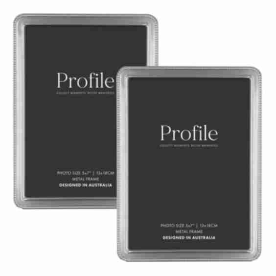 Heirloom Beaded Metal Photo Frame Bundle – 5x7in (2 Pack)