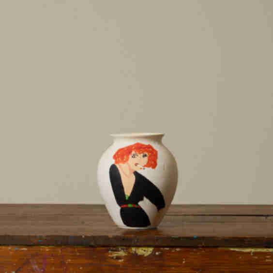 Redhead Muse Vase