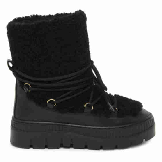 Ice Cracker 55mm Shearling Trimmed Leather Ankle Boots