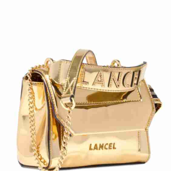 Ninon Small Metallic Flag Bag