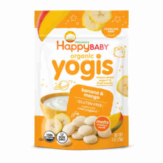 Organic Yogis Banana Mango Freeze Dried Yogurt Fruit Baby Snacks