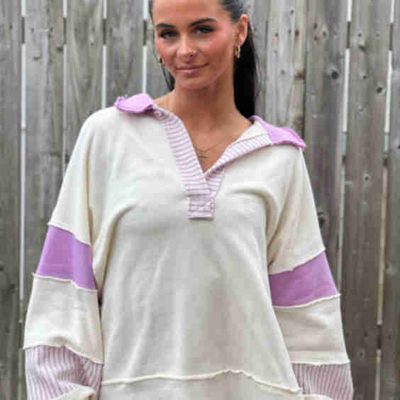 Colorblock Long Sleeve Top