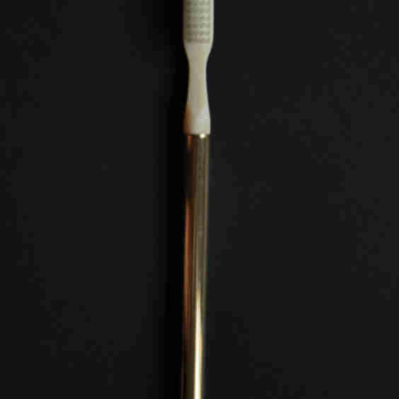 Gold Plated Round Toothbrush