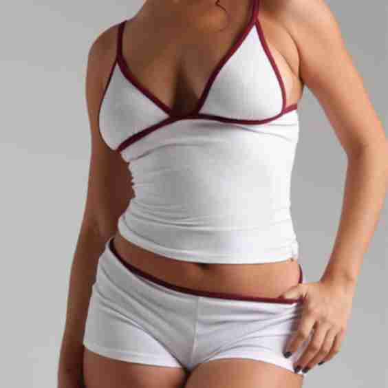 Demi Two-Tone Micro-Ribbed Cami 