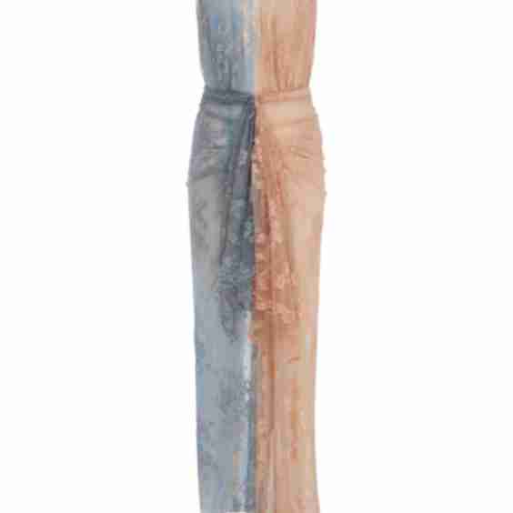 Colorblock Lace Maxi Dress