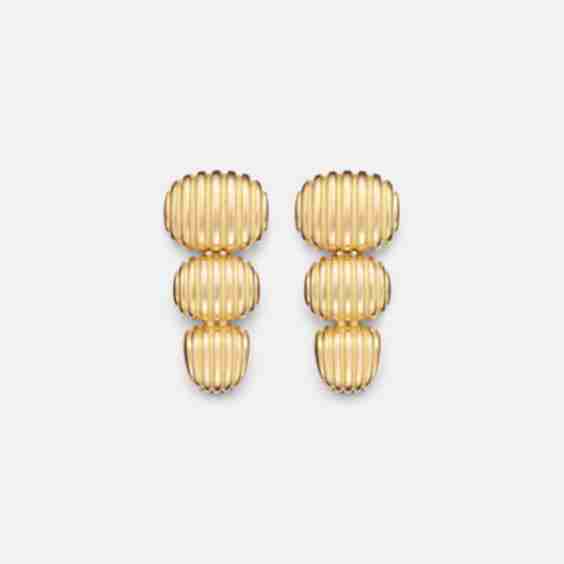 Isla Oval Taper 18kt Gold Earrings