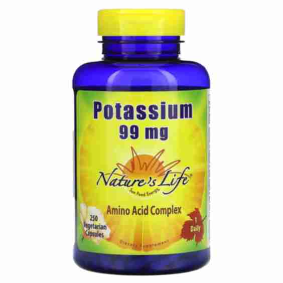 Potassium Supplement 99 mg, 250 Capsules