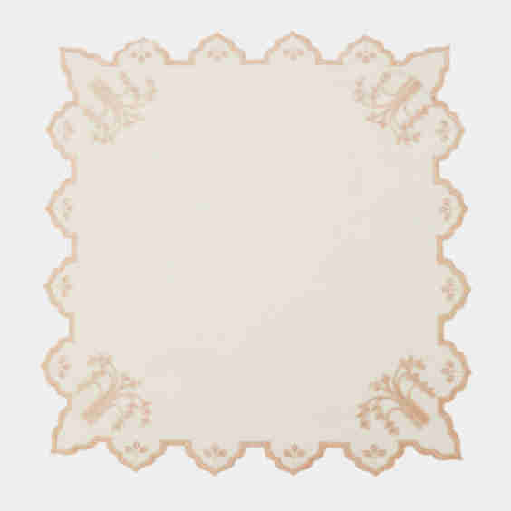 Eden Embroidered Linen Napkins Set of 4