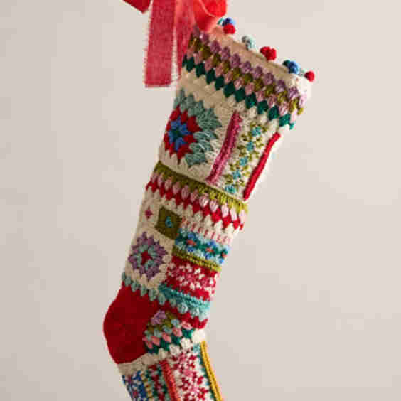 Granny Patchwork Stocking