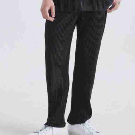 Ribbed Cotton Pantalon