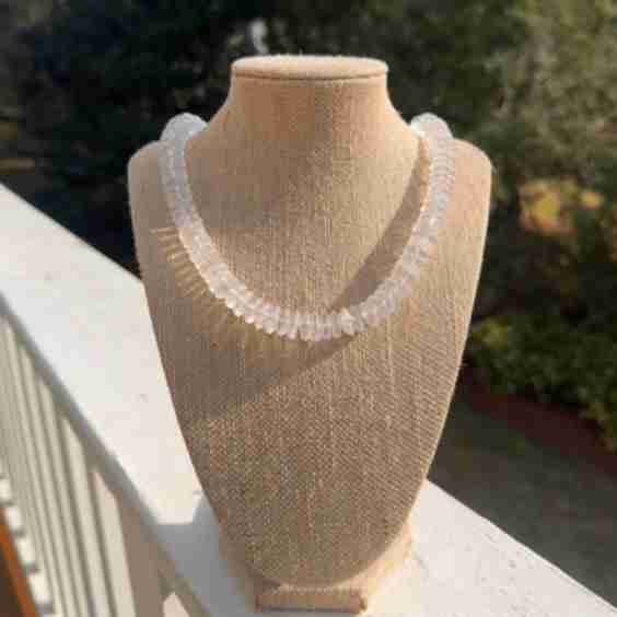 Clear Disc Necklace