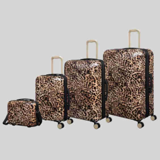 Leopard Printed Hardshell Suitcase