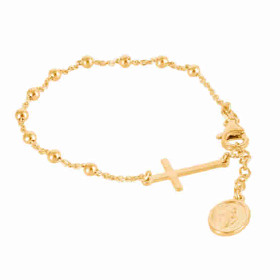 Rosary Bead Bracelet 
